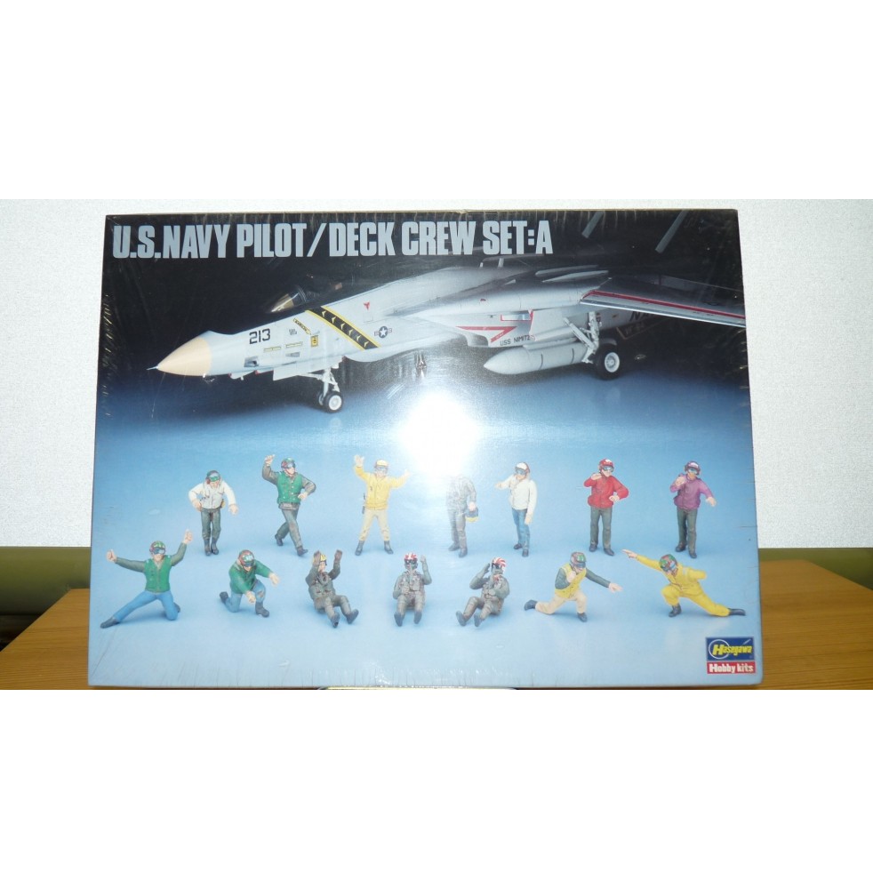 HASEGAWA 36006 Personnel de pont et pilotes US NAVY 1/48