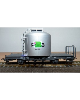 BEMO HOm  7452 100,  Coffret 4  wagons silos à ciment type Uce  RhB BO 