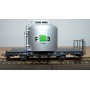 BEMO HOm  7452 100,  Coffret 4  wagons silos à ciment type Uce  RhB BO 