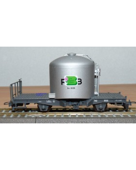 BEMO HOm  7452 100,  Coffret 4  wagons silos à ciment type Uce  RhB BO 