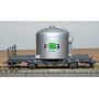 BEMO HOm  7452 100,  Coffret 4  wagons silos à ciment type Uce  RhB BO 