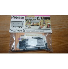 PREISER 603, roulotte cage Neuf BO 1/87 HO
