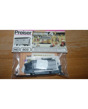 PREISER 603, roulotte cage Neuf BO 1/87 HO