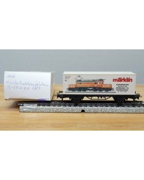 Märklin métal 4617 Wagon surbaissé EVS DB BO