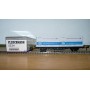 Fleischmann 5234 wagon plat porte conteneurs Lbs 598 World Travel Agency DB BO