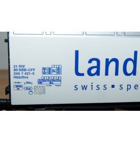 ROCO 47145 wagon à parois coulissantes Habbins N°: 2771 1 484-0 SBB Neuf BO