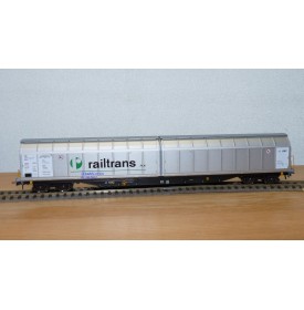 ROCO 47147, wagon à parois coulissantes type  Habbins  RAILTRANS N.V. AAE Neuf BO