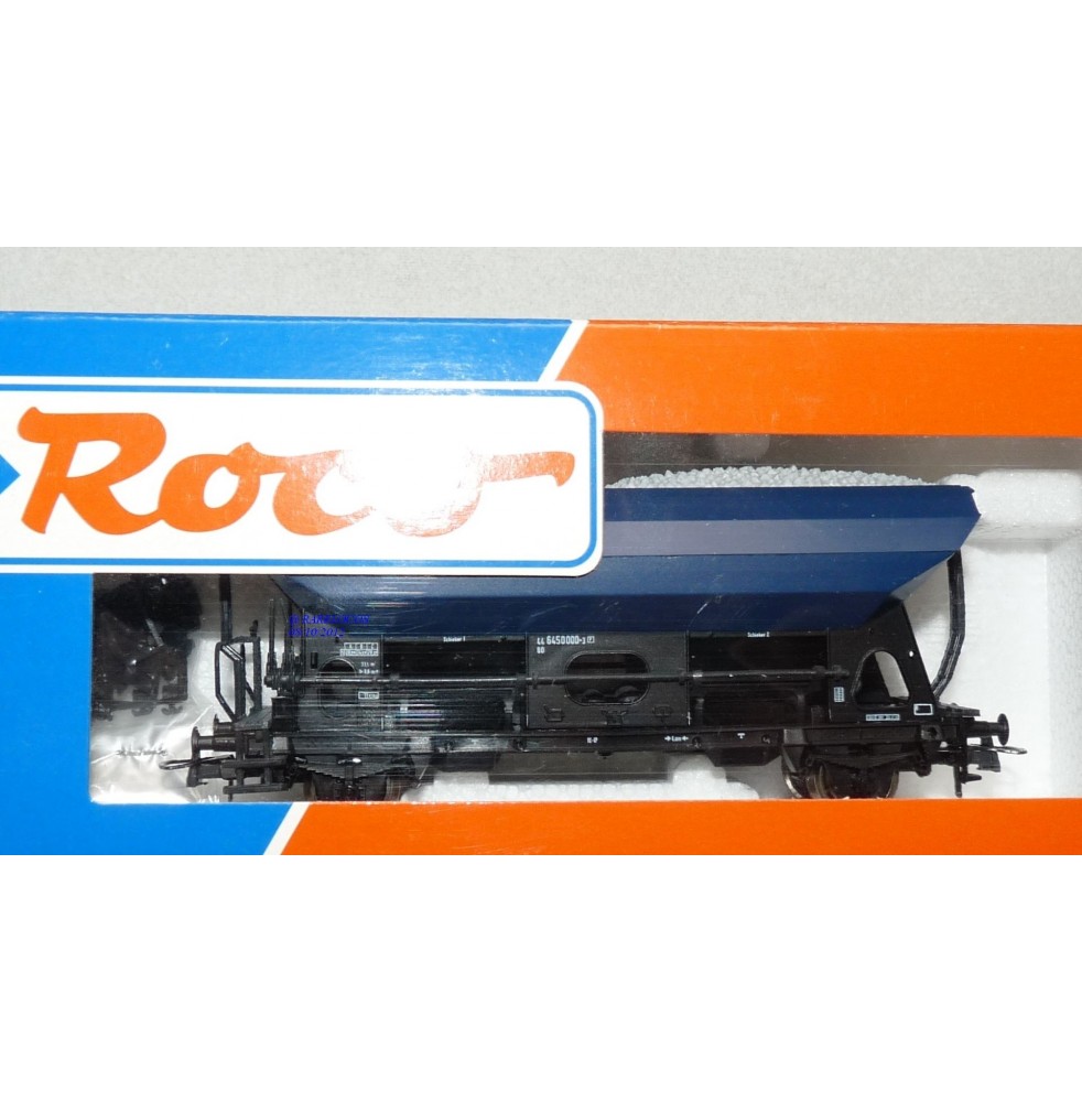 ROCO 47487,  wagon trémie à ballast MDR DB   BO