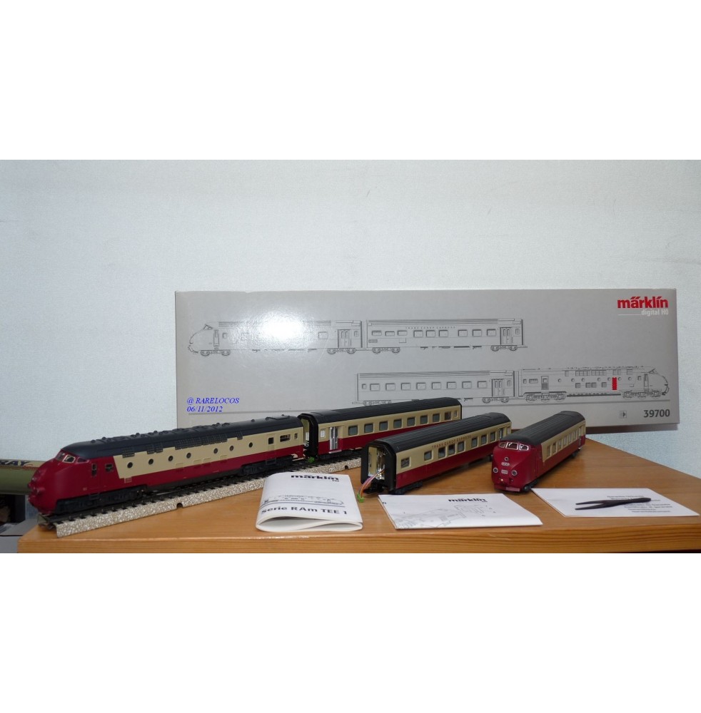 MÄRKLIN Digital 39700, rame automotrice type RAm 501 TEE " Edelweiss " SBB BO 