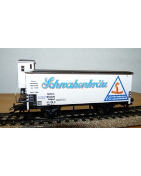Märklin 4680,  wagon couvert à guérite Schwabenbräu DR  Neuf  BO