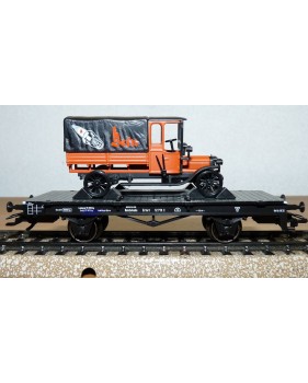 Märklin 46841,  wagon plat type X Erfurt + camion SAG Béru  DRG  BO