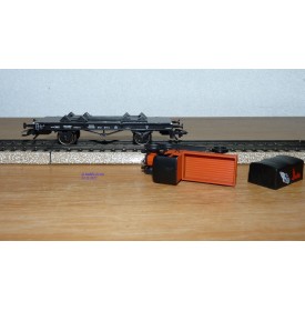 Märklin 46841,  wagon plat type X Erfurt + camion SAG Béru  DRG  BO