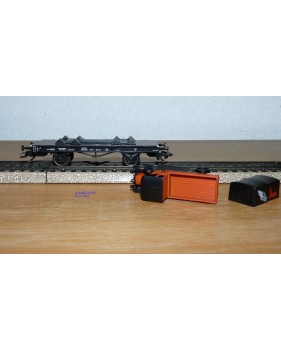 Märklin 46841,  wagon plat type X Erfurt + camion SAG Béru  DRG  BO