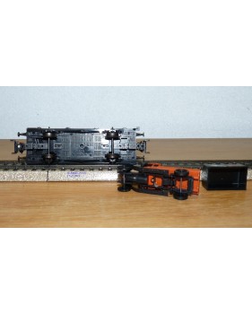 Märklin métal 4617 Wagon surbaissé EVS DB BO