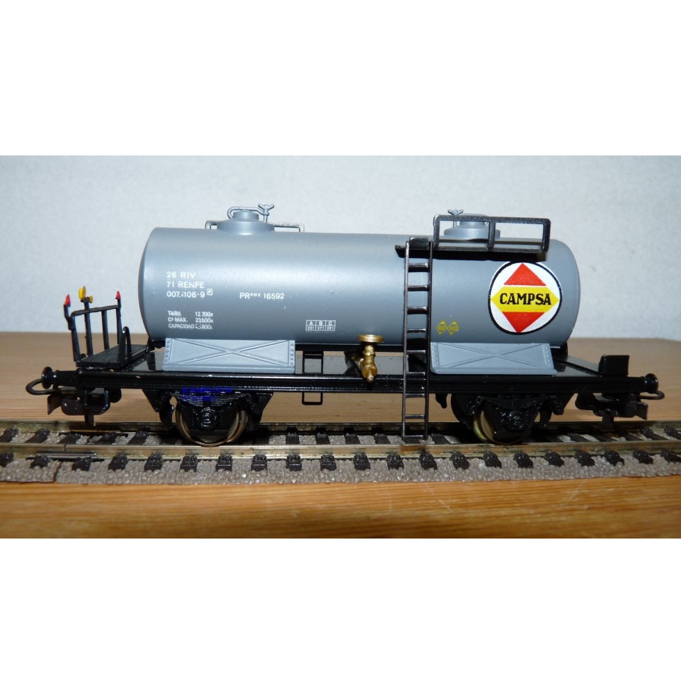 ELECTROTREN 1710, wagon citerne CAMPSA  RENFE BO