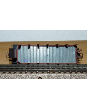 Märklin ancien 321 G  . 3,   wagon plat à ranchers à guérite  chargé de troncs DB 
