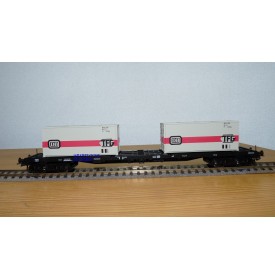 ROCO  47689, wagon  porte conteneurs DB  BO
