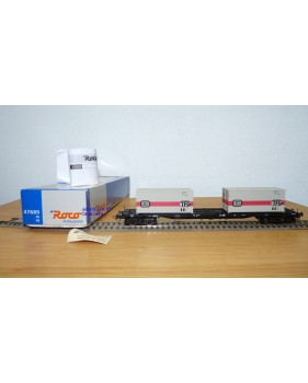 ROCO  47689, wagon  porte conteneurs DB  BO