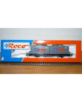 ROCO  47595, wagon  porte conteneurs P&O Nedlloyd DB  BO