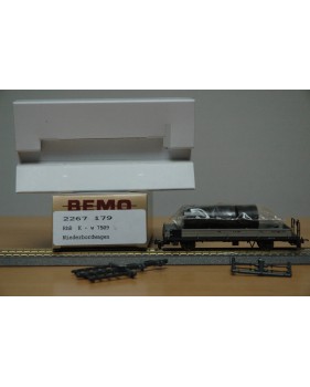 BEMO HOm  7463 100,  Coffret 4  wagons plats type Kk-w  RhB BO 