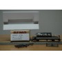 BEMO HOm  7463 100,  Coffret 4  wagons plats type Kk-w  RhB BO 