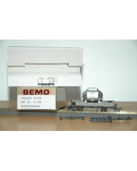 BEMO HOm  7463 100,  Coffret 4  wagons plats type Kk-w  RhB BO 