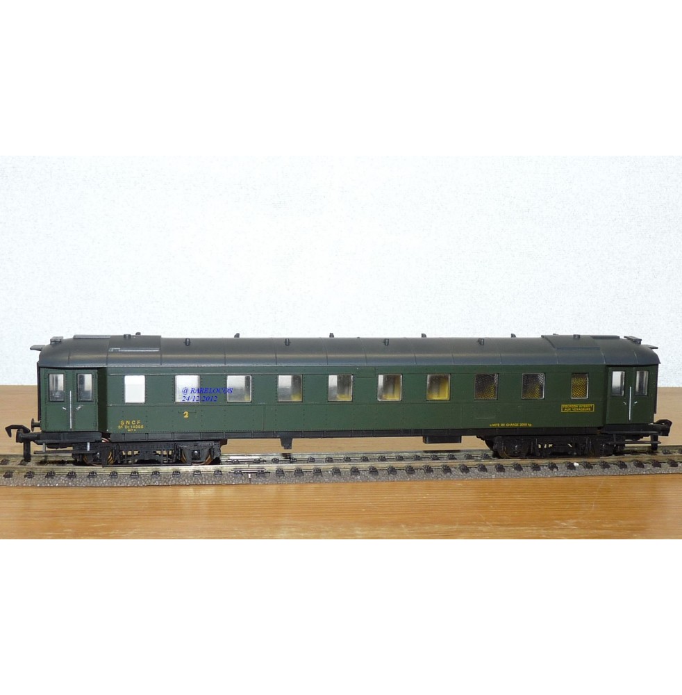 LILIPUT  285 74,  voiture mixte 2 Cl./fourgon " Bastille " SNCF  BO