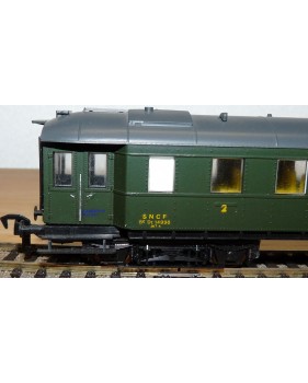 LILIPUT  285 74,  voiture mixte 2 Cl./fourgon " Bastille " SNCF  BO