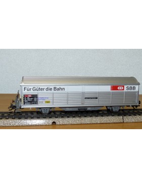 Märklin   4834, wagon couvert à parois coulissantes type Hbis SBB  Neuf  BO
