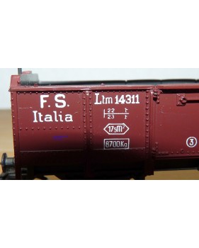 RIVAROSSI  Tren Hobby 12004,  wagon tombereau à guérite type Ltm  FS BO
