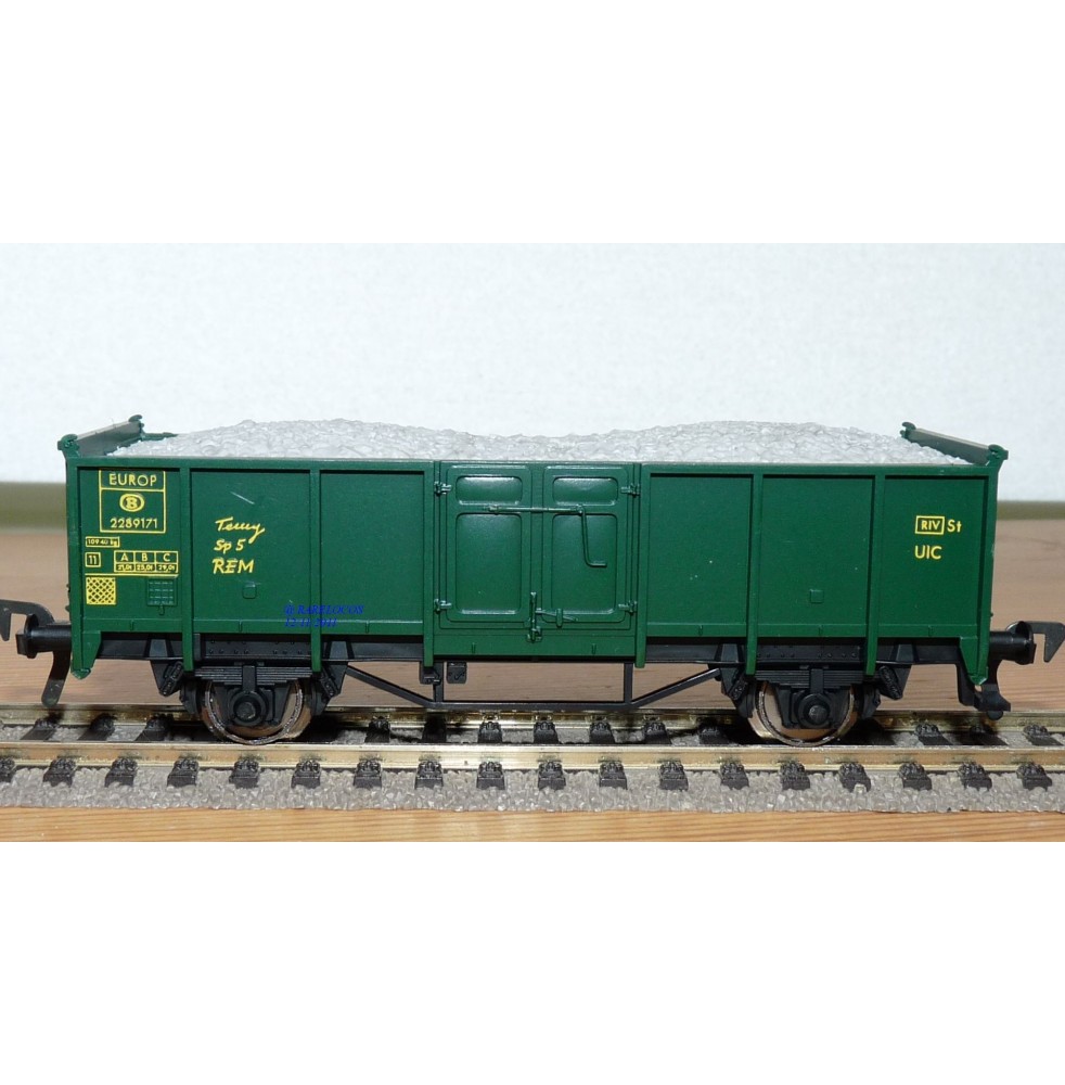 FLEISCHMANN 5207 wagon tombereau EUROP type 1215 SNCB BO