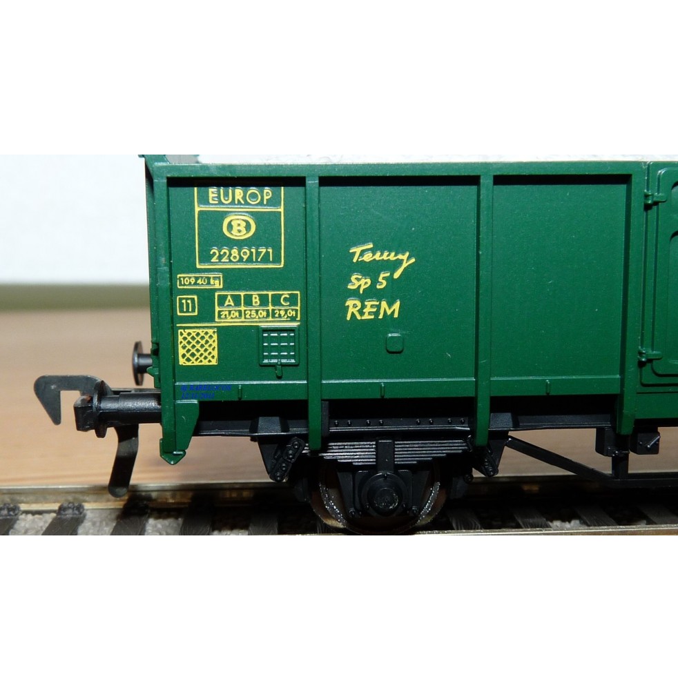 Jouef HO wagon tombereau a toit coulissant