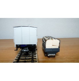 Märklin 48096 / 96701, wagon couvert à guérite et camion Papier Fabrik Salach  K.W.Sts.E.Neuf BO