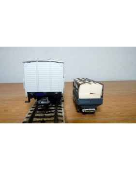 Märklin 48096 / 96701, wagon couvert à guérite et camion Papier Fabrik Salach  K.W.Sts.E.Neuf BO