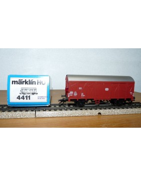 Märklin 4411,  wagon couvert type Grs-v avec feu de fin de convoi  Neuf  BO