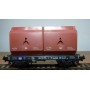 ROCO 4323, wagon plat type OKMM 58 chargé de conteneurs spéciaux DB BO
