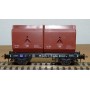 ROCO 4323, wagon plat type OKMM 58 chargé de conteneurs spéciaux DB BO