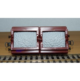 ROCO 4323, wagon plat type OKMM 58 chargé de conteneurs spéciaux DB BO