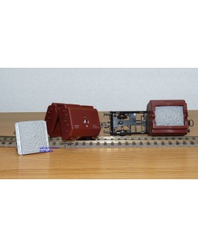 ROCO 4323, wagon plat type OKMM 58 chargé de conteneurs spéciaux DB BO
