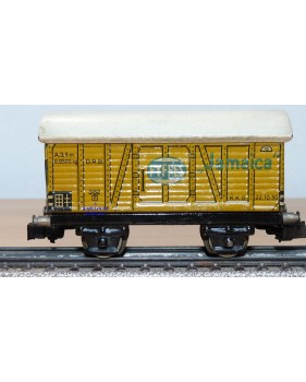 Märklin ancien 382 . 2,   wagon couvert à bananes JAMAICA FYFFE