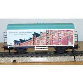 Märklin 94208 / 2003703 / 4415, rare wagon couvert réfrigérant type Ichqrs 377 DB Speicherstadt Hamburg Neuf  BO
