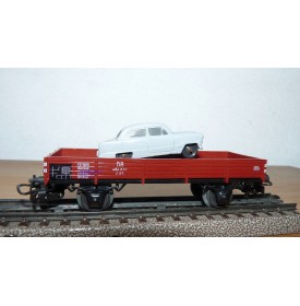 Märklin métal 4617 Wagon surbaissé EVS DB BO