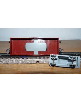 Märklin métal 4617 Wagon surbaissé EVS DB BO