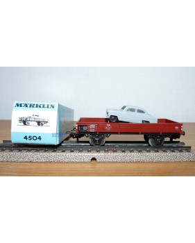 Märklin métal 4617 Wagon surbaissé EVS DB BO
