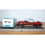 Märklin métal 4617 Wagon surbaissé EVS DB BO