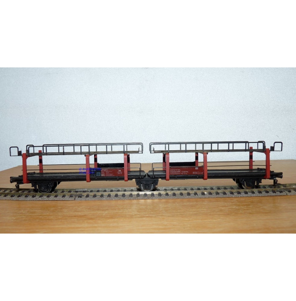 FLEISCHMANN 1471, couplage 2  wagons porte autos type Offs55 DB BO
