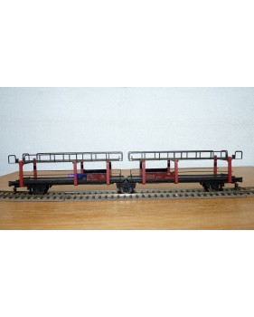 FLEISCHMANN 1471, couplage 2  wagons porte autos type Offs55 DB BO