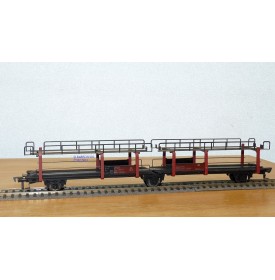 FLEISCHMANN 1471, couplage 2  wagons porte autos type Offs55 DB BO