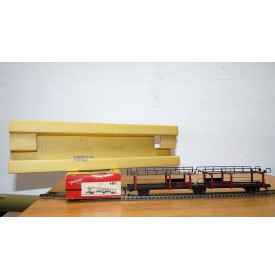 FLEISCHMANN 1471, couplage 2  wagons porte autos type Offs55 DB BO
