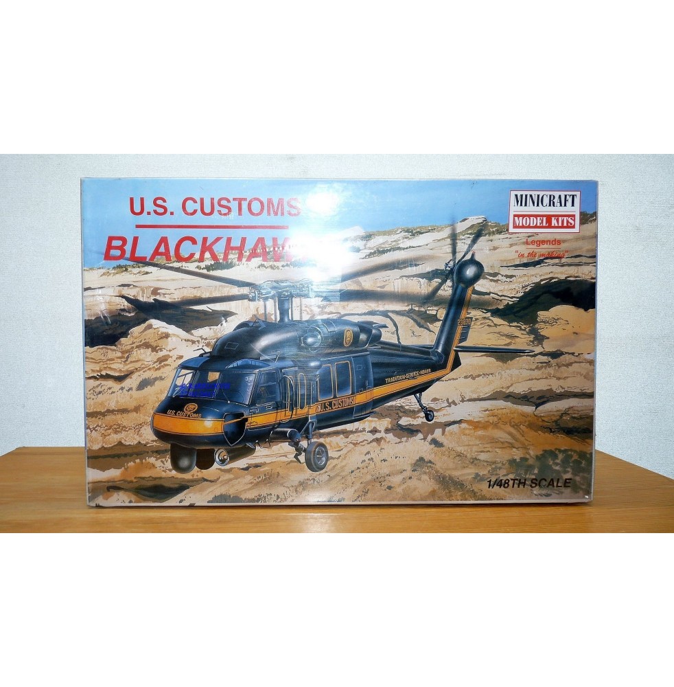 MINICRAFT 11629, hélicoptère SIKORSKI UH-60 BLACKHAWK US Customs Neuf  BO 1/48 